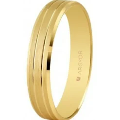 Argyor Alliance Mixte 5140436 4mm - Or 750/1000 | Femme Bague|Bague