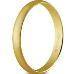 Argyor Alliance Mixte 50305 3mm - Or 375/1000 | Femme Bague|Bague