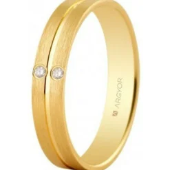 Argyor Alliance Mixte 55402494 4mm - Or 750/1000 | Femme Bague|Bague