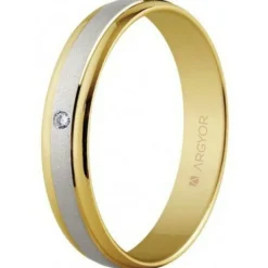 Argyor Alliance Mixte 5240101 4mm - Or 750/1000 | Femme Bague|Bague