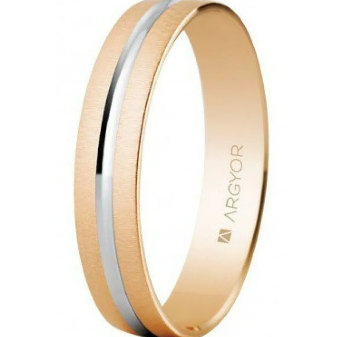 Argyor Alliance Mixte 5C41474R 4mm - Or 750/1000 | Femme Bague|Bague