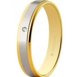 Argyor Alliance Mixte 5235158D 3.50mm - Or 750/1000 | Femme Bague|Bague