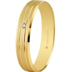 Argyor Alliance Mixte 5140436D 4mm - Or 750/1000 | Femme Bague|Bague