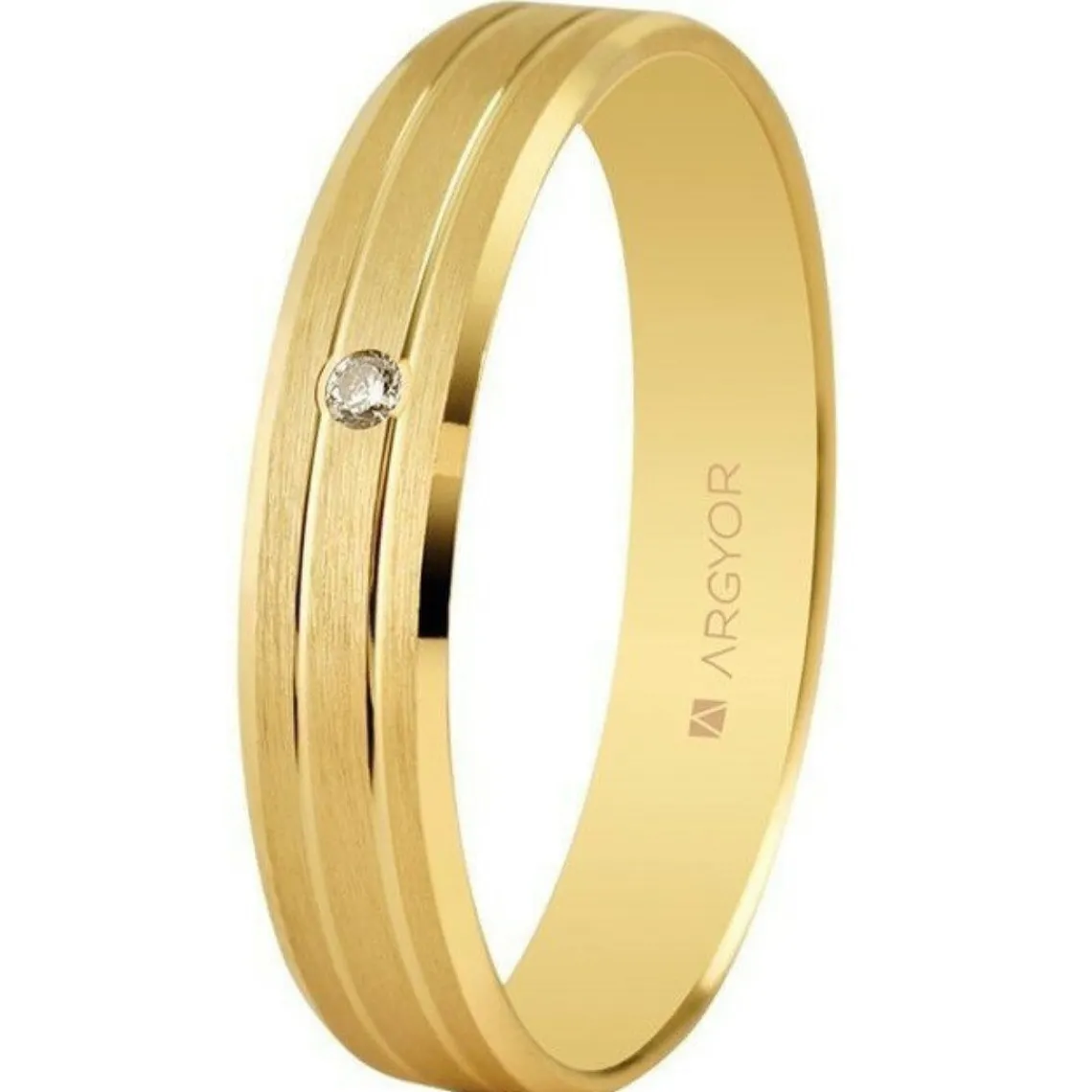 Argyor Alliance Mixte 5140436D 4mm - Or 750/1000 | Femme Bague|Bague