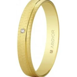 Argyor Alliance Mixte 55401473 4mm - Or 375/1000 | Femme Bague|Bague