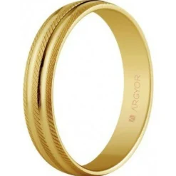 Argyor Alliance Mixte 5140037 4mm - Or 750/1000 | Femme Bague|Bague