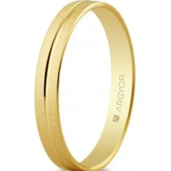 Argyor Alliance Mixte 5130474 3mm - Or 750/1000 | Femme Bague|Bague