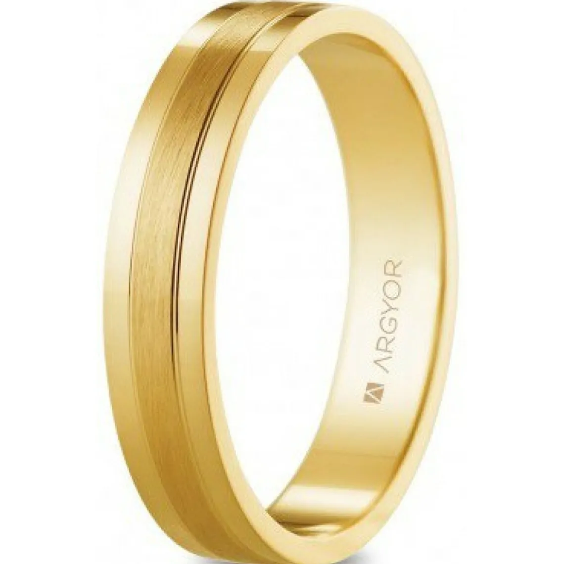 Argyor Alliance Mixte 5140525 4mm - Or 750/1000 | Femme Bague|Bague