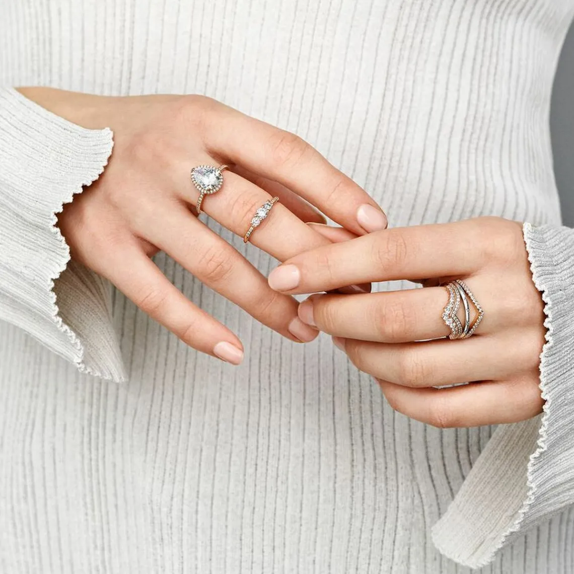 Pandora Anneau Timeless Scintillant Simple | Femme Bague