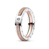 Pandora Anneau Signature et Pavé Bimatière Signature | Femme Bague