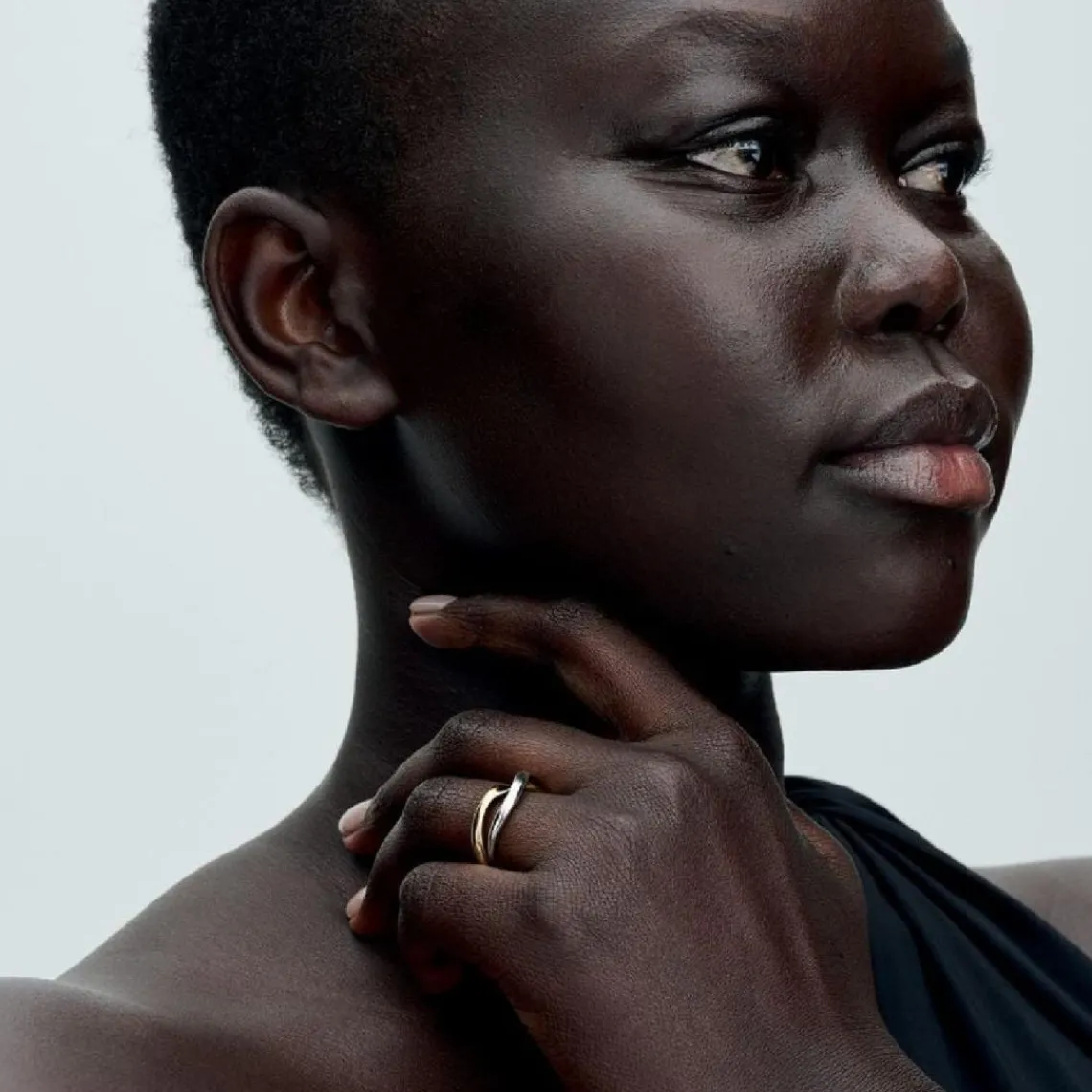 Pandora Anneaux Entrelacés Bimatières | Femme Bague