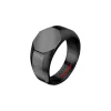 Sector Bijoux Bague homme en acier noir | Homme Bague