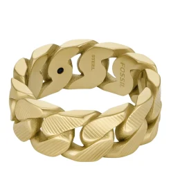 Fossil Bijoux Bague homme - JF04699710 - Acier Doré | Homme Bague