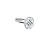 Pierre Lannier Bijoux Bague Ajustable Femme Pierre Lannier TALLIA Acier Argenté Nacre Blanche | Femme Bague