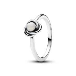 Pandora Bague Cercles de l’Éternité Blanche | Femme Bague