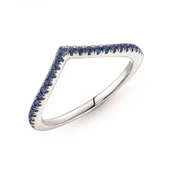 Pandora Bague Chevron Bleue Timeless | Femme Bague