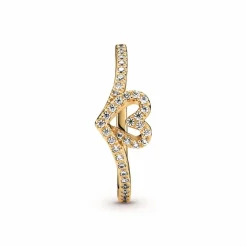 Pandora Bague Chevron & Coeur Timeless | Femme Bague