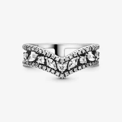 Pandora Bague Chevron Double Marquise Scintillante Timeless | Femme Bague
