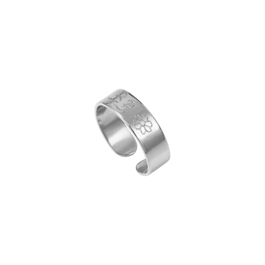 Clyda Bijoux Bague Clyda BCL92BBS48-52 - Laiton Argenté | Femme Bague