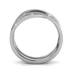MYC-Paris Bague Criss Cross Argentée | Femme Bague