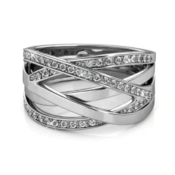 MYC-Paris Bague Criss Cross Argentée | Femme Bague