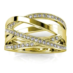 MYC-Paris Bague Criss Cross Or | Femme Bague