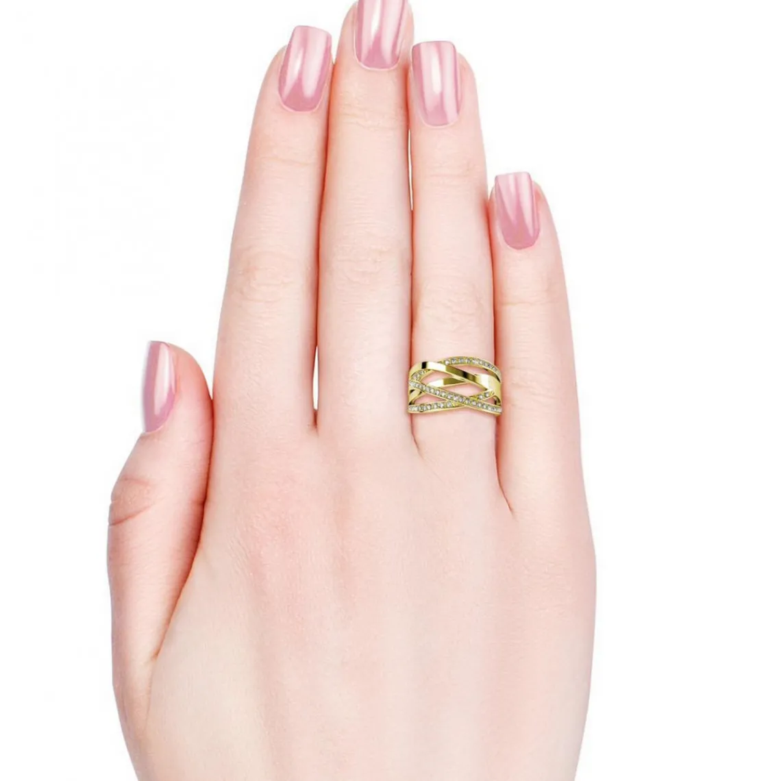 MYC-Paris Bague Criss Cross Or | Femme Bague
