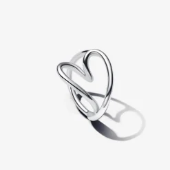 Pandora Bague Cœur Organique Argent | Femme Bague