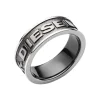 Diesel Bijoux Bague DX1108060 - Bague Acier Argentée Homme | Homme Bague