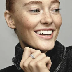 Pandora Bague Double Timeless - Cœur Scintillant | Femme Bague