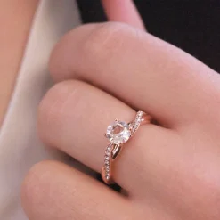 MYC-Paris Bague Eleanor Or Rose | Femme Bague