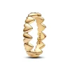 Pandora Bague Farandole de Cœurs Dorée | Femme Bague