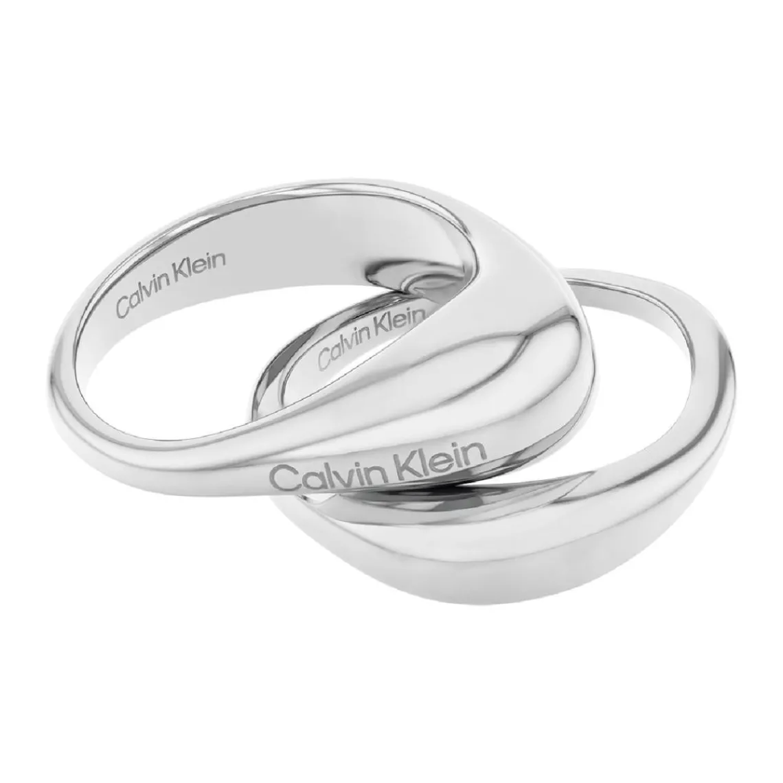 Calvin Klein Bijoux Bague femme Calvin Klein Elongated Drops - 35000447 Acier Argent | Femme Bague