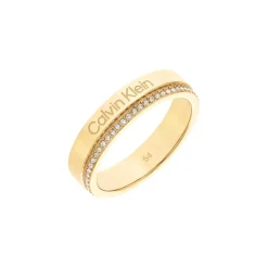 Calvin Klein Bijoux Bague femme Calvin Klein Minimal Linear - 35000201 Acier Doré | Femme Bague