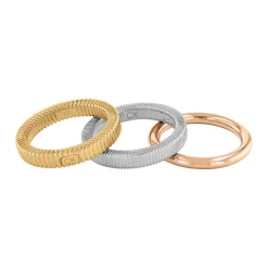 Calvin Klein Bijoux Bague femme Calvin Klein Playful Repetition - 35000027 Acier Argent, Doré rose | Femme Bague