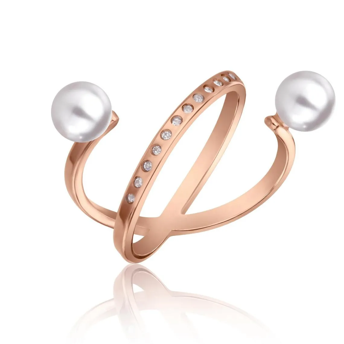Emily Westwood Bijoux Bague Femme Emily Westwood WR1023R - Acier Doré rose | Femme Bague