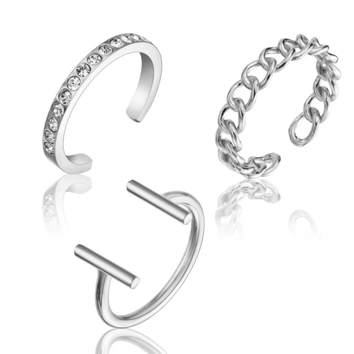 Emily Westwood Bijoux Bague Femme Emily Westwood WS044S - Acier Argent | Femme Bague