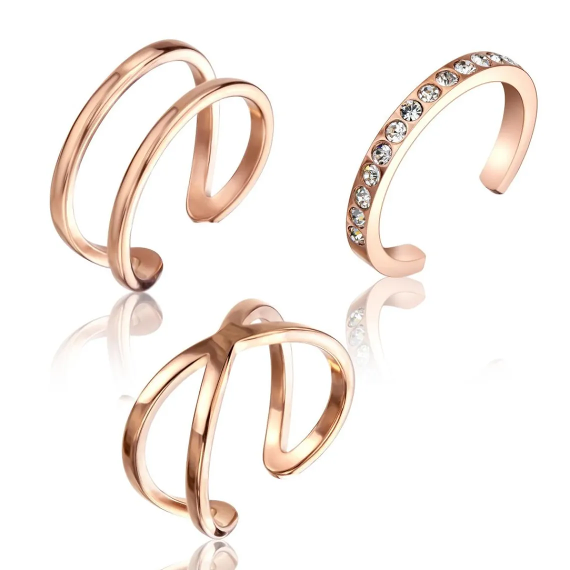 Emily Westwood Bijoux Bague Femme Emily Westwood WS054R - Acier Doré rose | Femme Bague