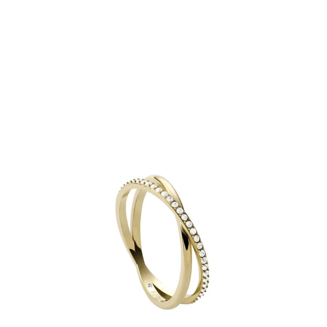 Fossil Bijoux bague femme All Stacked Up - JF03752710 Acier Doré | Femme Bague