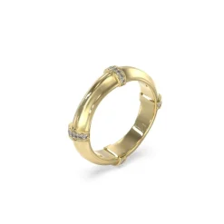 Guess Bijoux Bague femme Bamboo JUBR05165JWYG Acier Doré | Femme Bague