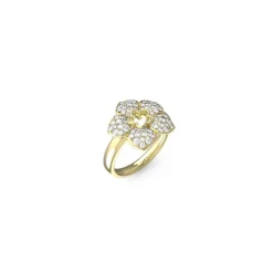 Guess Bijoux Bague femme Shining Winter - JUBR04467JWYG Acier Doré | Femme Bague