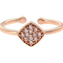 Kosma Paris Bague Femme Kosma Ella BRSL0441-ROSEGOLD - Métal Doré Rose & Cristaux | Femme Bague