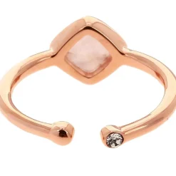 Kosma Paris Bague Femme Kosma Ella BRSL0438-ROSEGOLD - Métal Doré Rose & Quartz Rose | Femme Bague