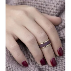 Les Interchangeables Bague femme - A49848 Bague Ruban 4mm | Femme Bague