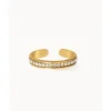 Les Interchangeables Bague femme - Bague Full Strass Doré | Femme Bague