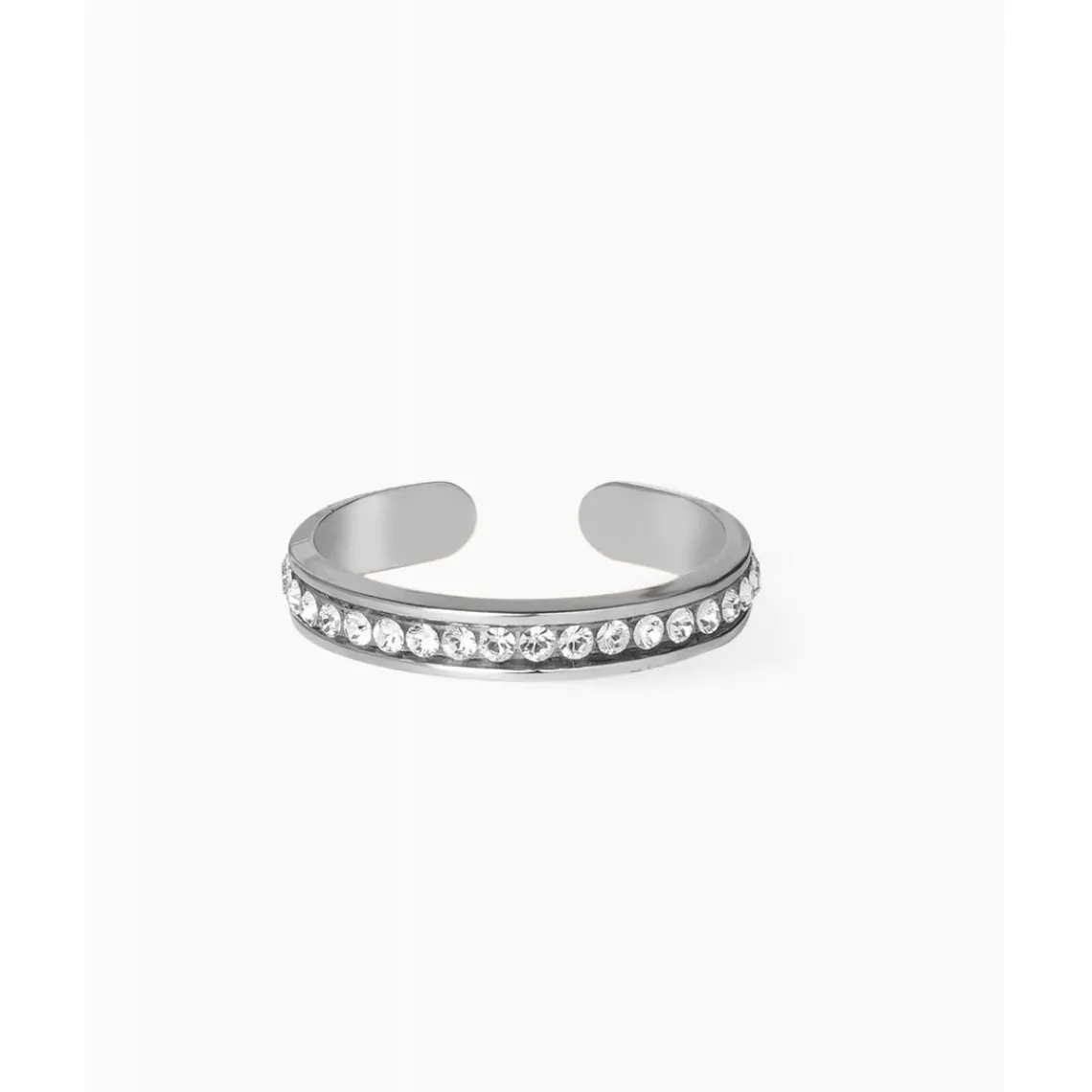 Les Interchangeables Bague femme - Bague Full Strass Métal Argenté | Femme Bague