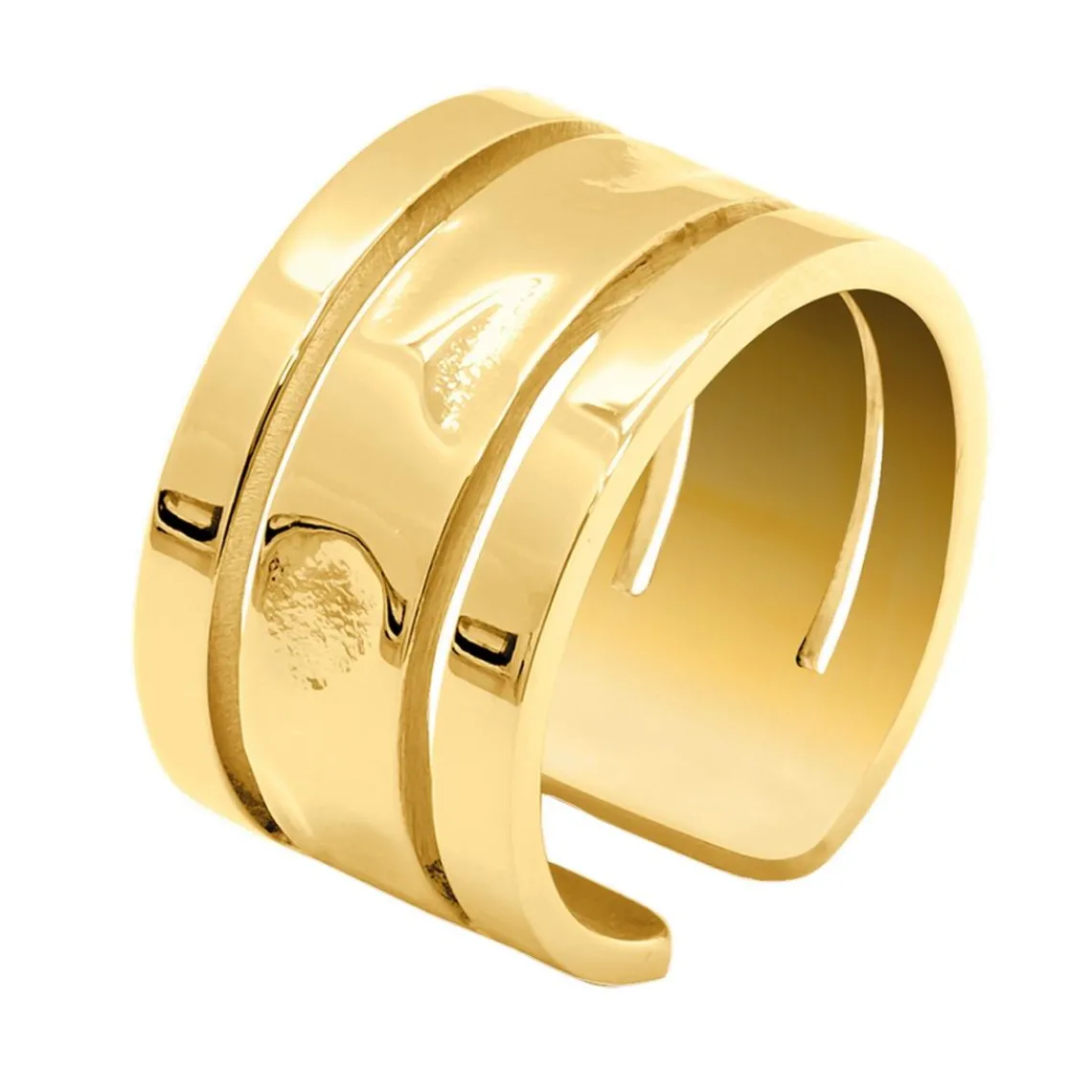 Pierre Lannier Bijoux Bague femme Echo - BJ10A720 Acier Doré | Femme Bague