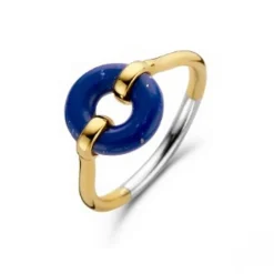 Ti Sento Bague femme PM 12237BL en Argent Doré | Femme Bague