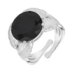 So Charm Bijoux Bague Femme So Charm - B3334-ARGENT-NOIR - Bague Femme Argentée | Femme Bague