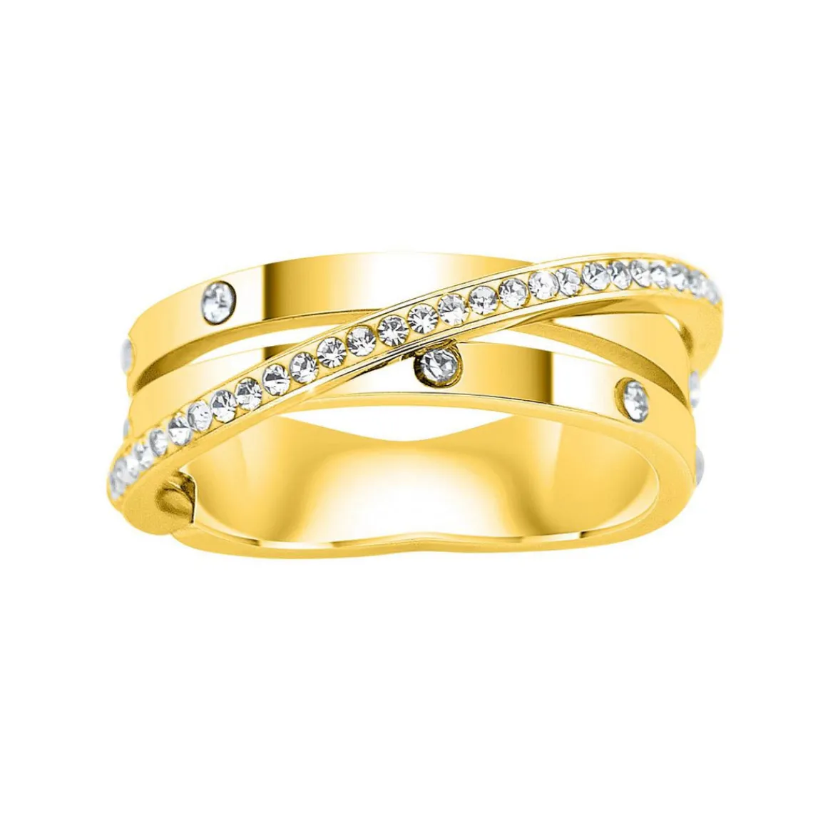 So Charm Bijoux Bague Femme So Charm - B2367-DORE-7-54 Acier Doré | Femme Bague
